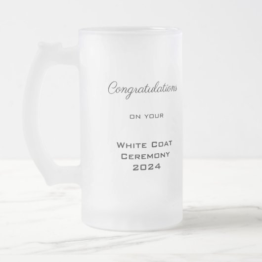Chope Givrée Félicitations White Coat Ceremony Docteur (Gauche)