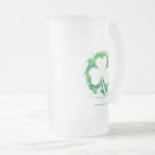 Chope Givrée Fête de la Saint Patrick. Silhouette blanche de Cl (Devant droit)
