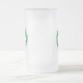 Chope Givrée Fête de la Saint Patrick. Silhouette blanche de Cl (Centre)