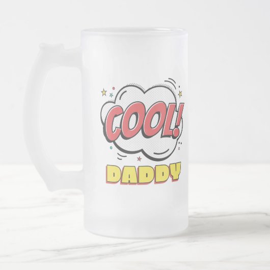 Chope Givrée fête des pères style pop art cool (Gauche)