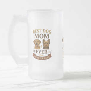 Chope Givrée Fier cadeau Fur Mama avec Labrador et Yorkie 16oz