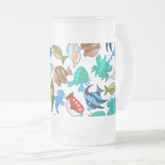 Chope Givrée Fish Aquarium Fish Motif (Devant droit)