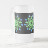 Chope Givrée Fleur de néon vert et bleu (Devant gauche)