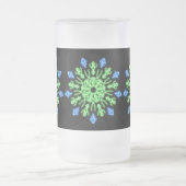 Chope Givrée Fleur de néon vert et bleu (Centre)