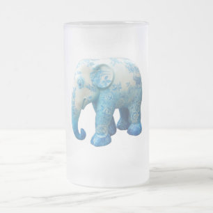 Chope Givrée Fleurs de motif personnalisées Roses Vignes Bleu A