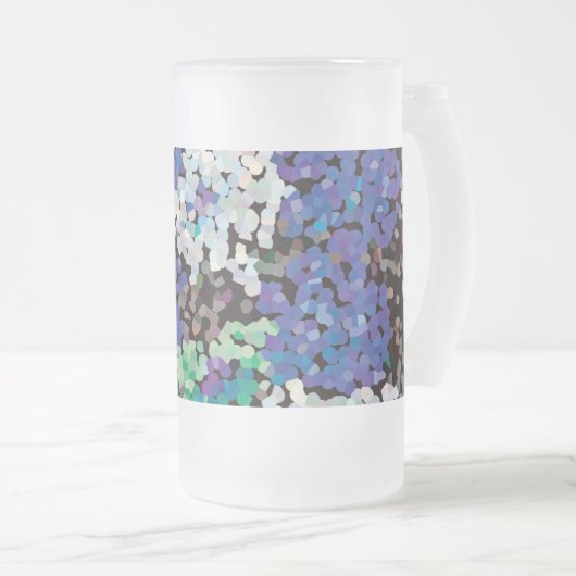 Chope Givrée Fleurs florales cristallines (Devant droit)