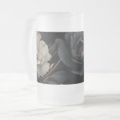 Chope Givrée Fleurs noires et blanches (Devant gauche)