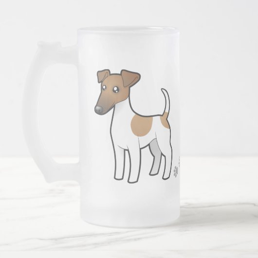 Chope Givrée Fox Terrier doux de bande dessinée (Gauche)