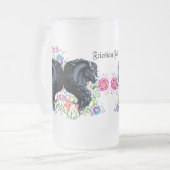 Chope Givrée frieisna cheval, étalon, fleurs folkloriques (Devant gauche)