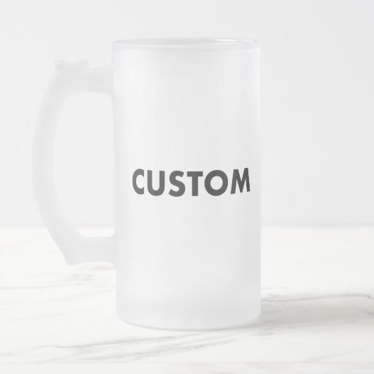 Chope Givrée Frosted Custom Beer Stein Glass Blank - 16oz Pint (Gauche)