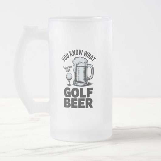 Chope Givrée Funny Golf Beer Golfer Gift Beer Humor Golfing (Gauche)