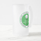 Chope Givrée Funny Golf Golfing Boule de golf Tee verre (Devant droit)