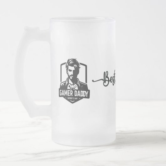 Chope Givrée Geek gamer papa Fête des pères heureuse | (Gauche)