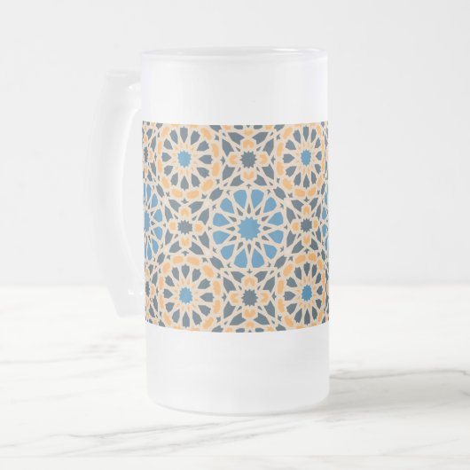 Chope Givrée Geometric Moroccan Tile & Orange Pattern (Devant gauche)