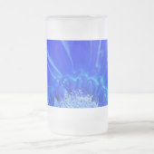 Chope Givrée gerbera bleu électrique (Centre)