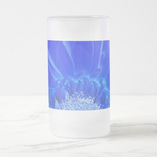 Chope Givrée gerbera bleu électrique (Centre)