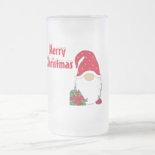 Chope Givrée Gnome de Noël et Cadeau de Noël