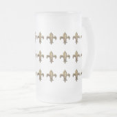 CHOPE GIVRÉE GOLD FLEUR DE LIS PRINT ANTIQUED (Devant droit)