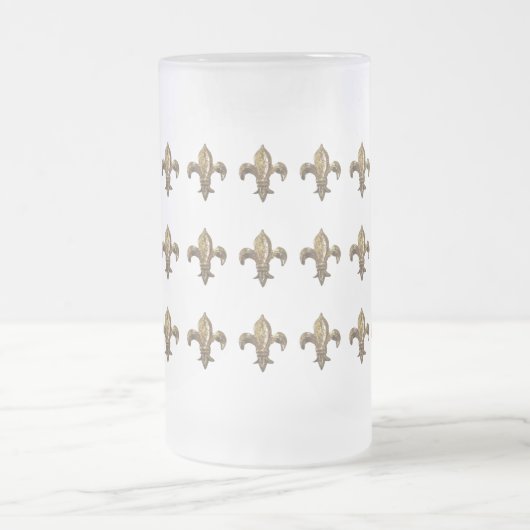 CHOPE GIVRÉE GOLD FLEUR DE LIS PRINT ANTIQUED (Centre)