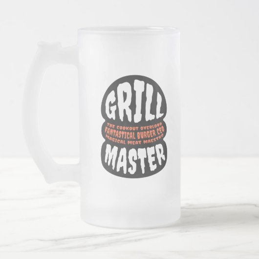 Chope Givrée Grill Master BBBQ Papa Citation Burger Griller Gla (Gauche)