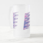 Chope Givrée gris bleu Fuchsia (Devant gauche)