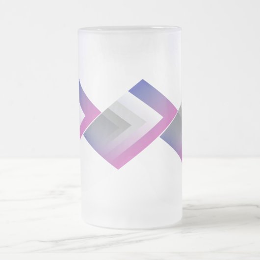 Chope Givrée gris bleu Fuchsia (Centre)