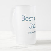 Chope Givrée groomsman meilleur man ajouter nom texte bachelore (Devant gauche)