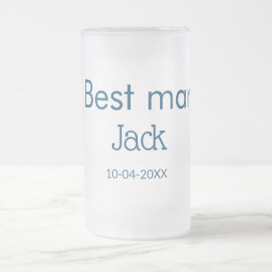Chope Givrée groomsman meilleur man ajouter nom texte bachelore