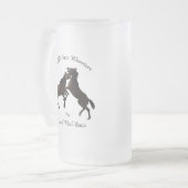 Chope Givrée Guerriers de cheval sauvage pour le lavabo de (Devant gauche)