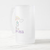 Chope Givrée Happy Vibes Typographie mignonne souriant Unicorn (Devant gauche)
