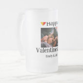 Chope Givrée Heureuse Sainte-Valentin ajouter nom de couple pho (Devant gauche)