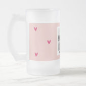 Chope Givrée Heureuse Sainte-Valentin | Coeur rose et rouge | C (Gauche)