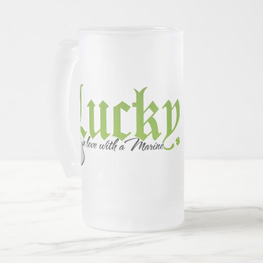 Chope Givrée Heureux amoureux d'un M A R I N E (Devant gauche)