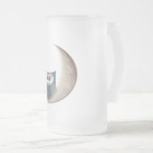 Chope Givrée Hibou pelucheux sur la lune (Devant droit)