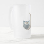 Chope Givrée Hibou pelucheux sur la lune (Devant gauche)