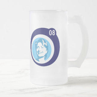 Chope Givrée hillary clinton : bulles bleues :