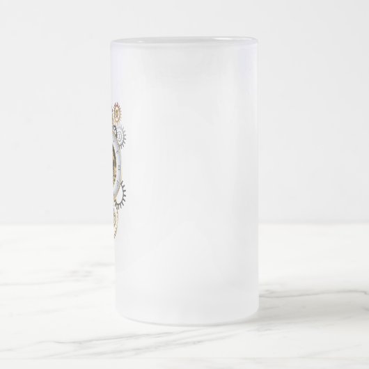 Chope Givrée Horloge à vapeur avec libellule mécanique (Centre)