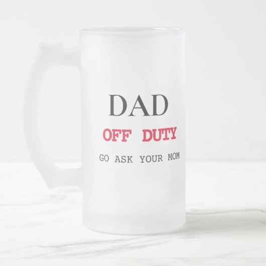 Chope Givrée Hors service | Drôle cadeau de Fête des pères (Gauche)