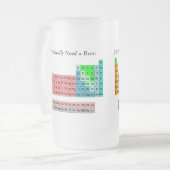 Chope Givrée I Besoin périodique d'une bière - Tableau périodiq (Devant gauche)