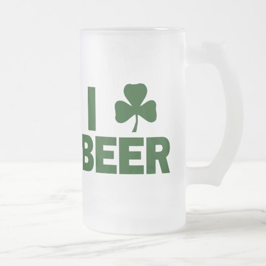 Chope Givrée I bière de shamrock (Droit)