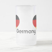 Chope Givrée I Love Allemagne Grunge Heart Flag Design (Centre)