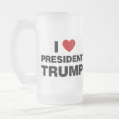 Chope Givrée I Love Président Trump Heart (Gauche)