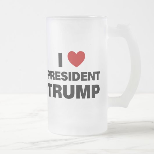 Chope Givrée I Love Président Trump Heart (Droit)