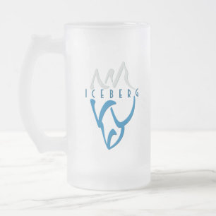 Chope Givrée Iceberg Art bleu personnalisé