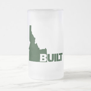 Chope Givrée Idaho Construite (Vert foncé) Verre Frosted Beer 