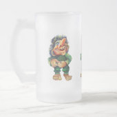 Chope Givrée Illustration de troll drôle scandinave aquarelle (Gauche)