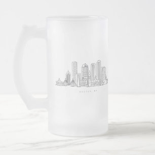 Chope Givrée Illustration minimaliste de l'horizon de la ville