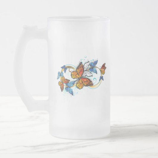 Chope Givrée Infinité de papillons monarques (Gauche)
