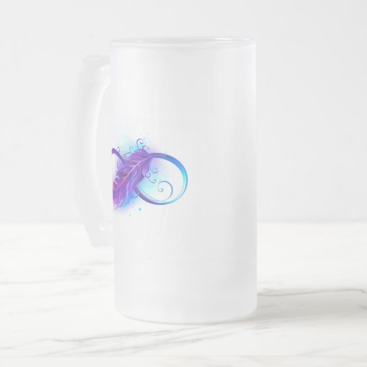 Chope Givrée Infinity with purple feather (Devant gauche)