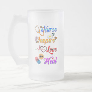 Chope Givrée Infirmière Barware Inspirez Amour Guérissez Méd Th